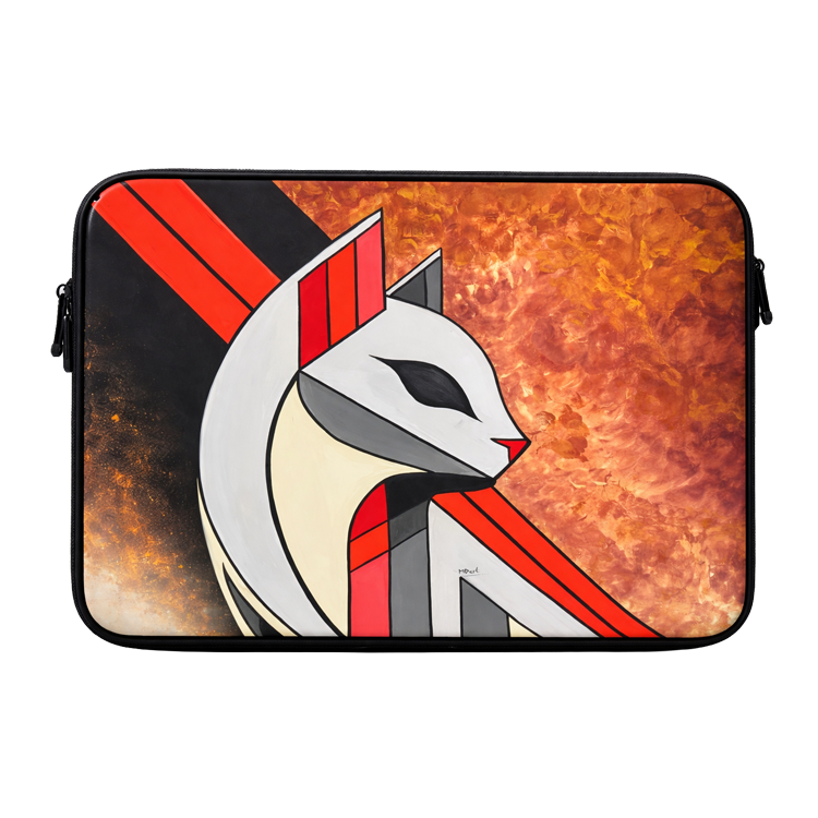 Stylized Fox Art Laptop Sleeve
