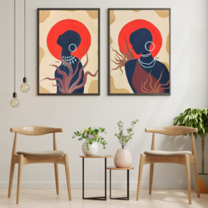 Abstract Couple Painting Set