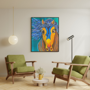 Abstract Horse Face